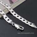 Silver Plated Stainless Steel Jewelry Factory Chain Necklace